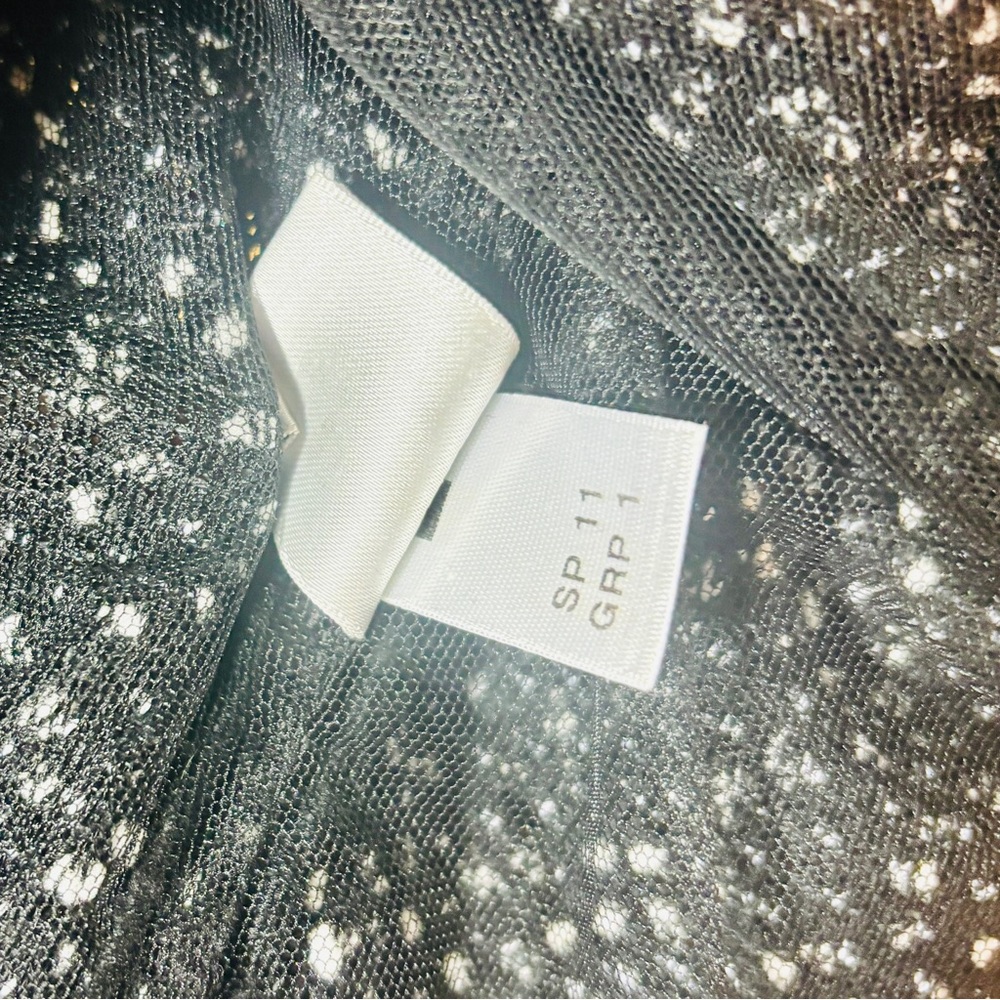 St John Couture - Black and White Textured Blazer with Stripes - Picture 8 of 10